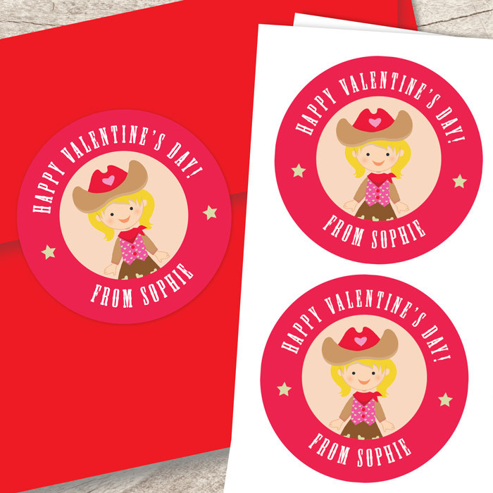 Western Cowgirl Address Labels