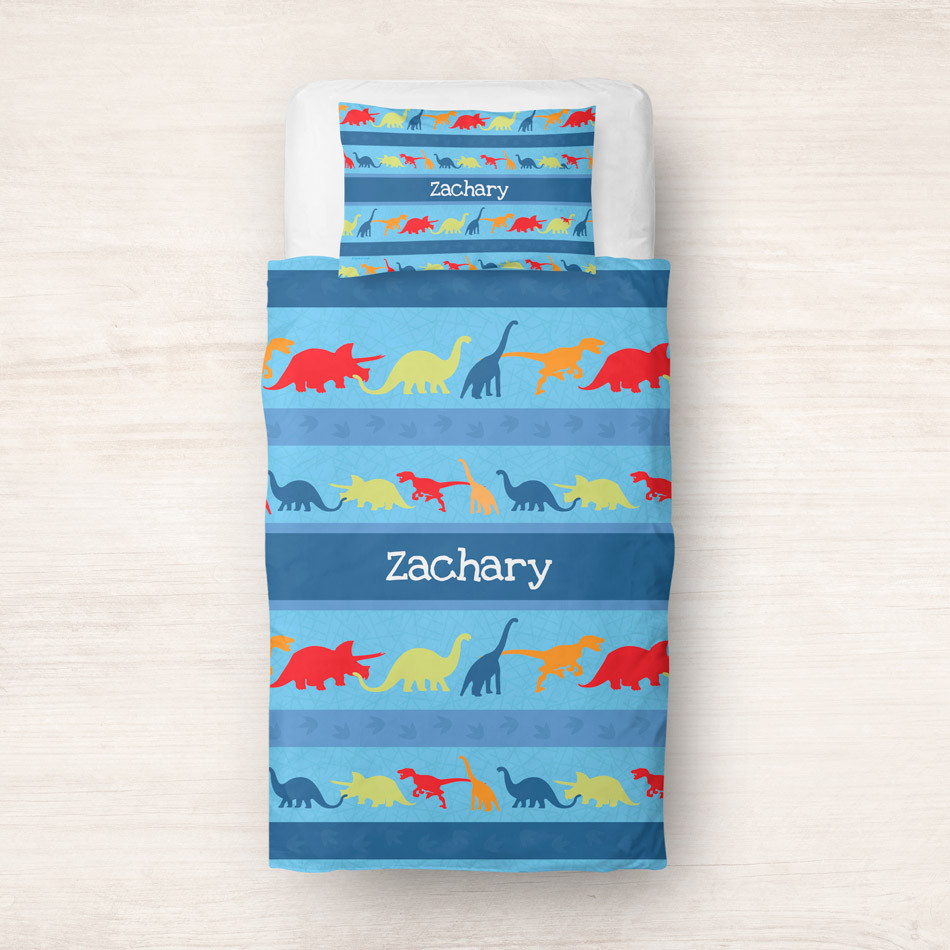 Dinosaur Trails Duvet Cover