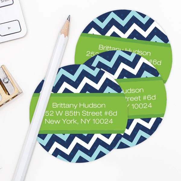 Mod Chevrons Label Set