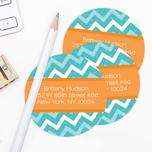 Mod Chevrons Label Set