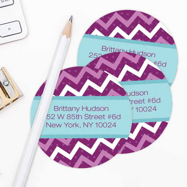 Mod Chevrons Label Set