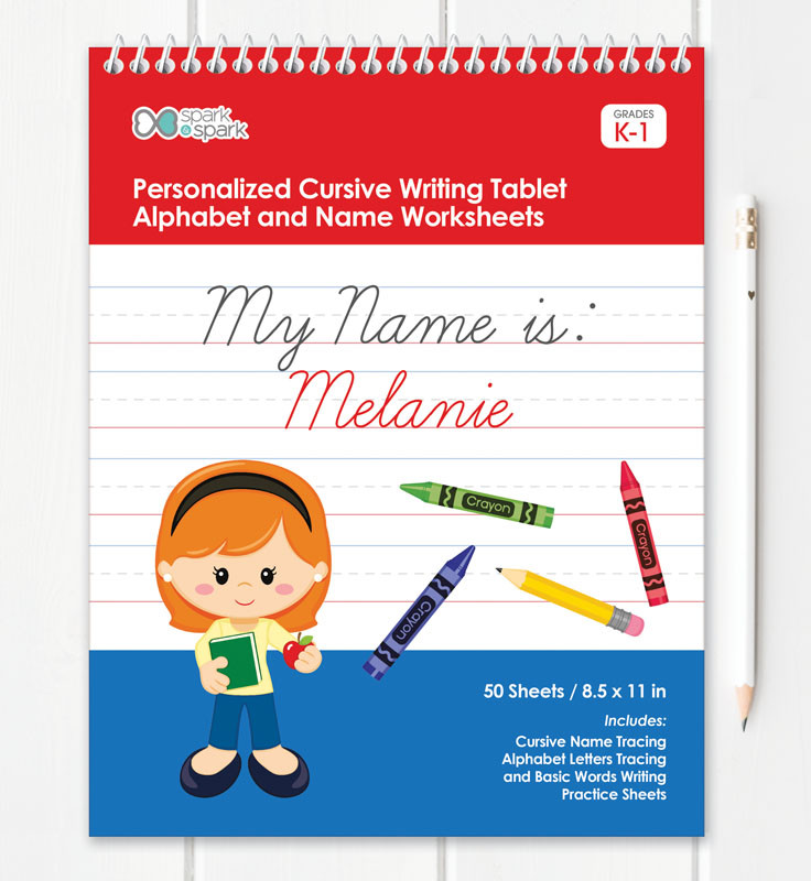 Vertical Cursive Writing Book For Girls