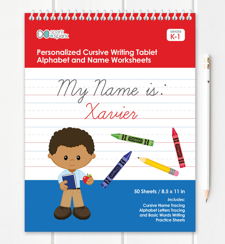 Vertical Cursive Writing Book For Boys