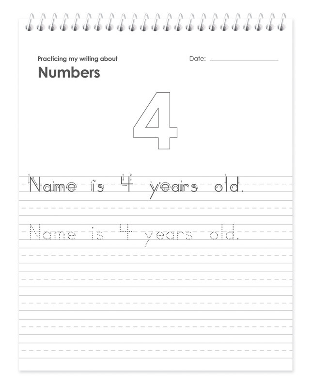 Writing Book with Phrases For Boys