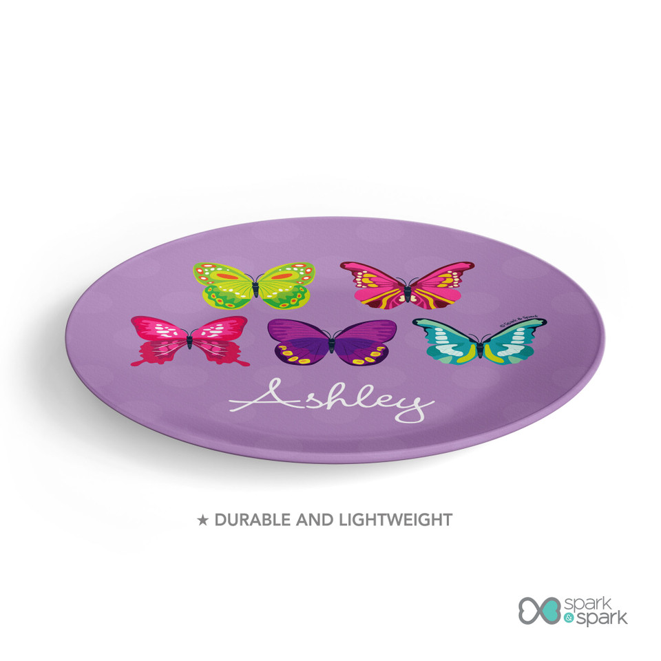 Bright Butterflies Kids Plates