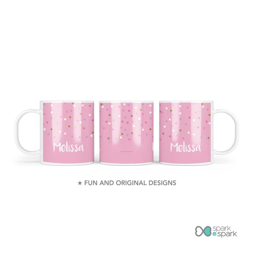 Sweet Glitter Dots Kids Plates