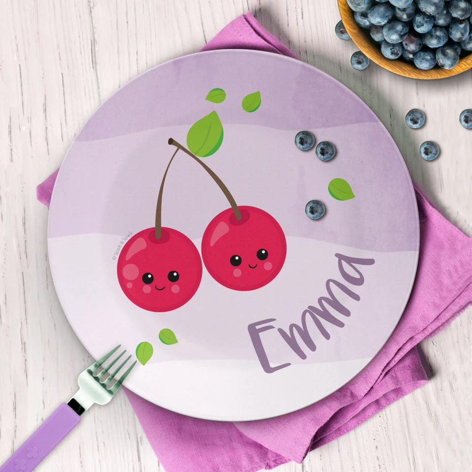 Yummy Cherries Kids Plates