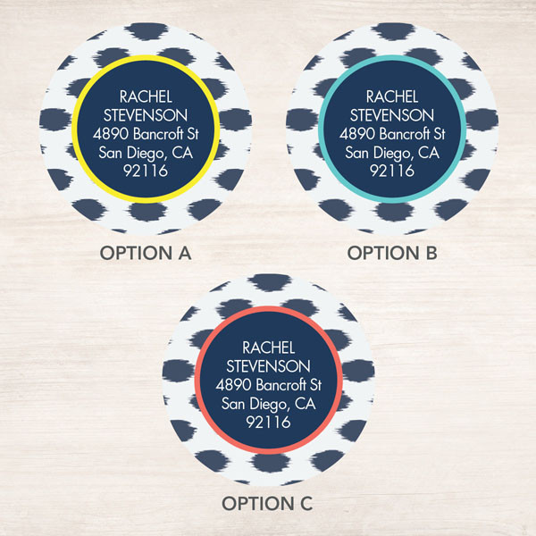 Touch of Ikat Label Set