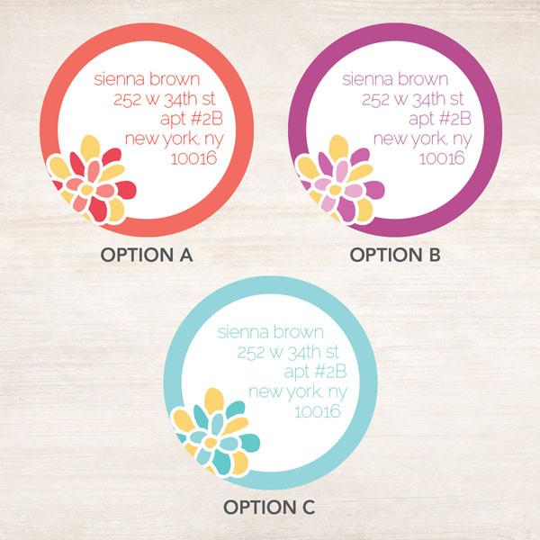 A Sweet Bloom Label Set