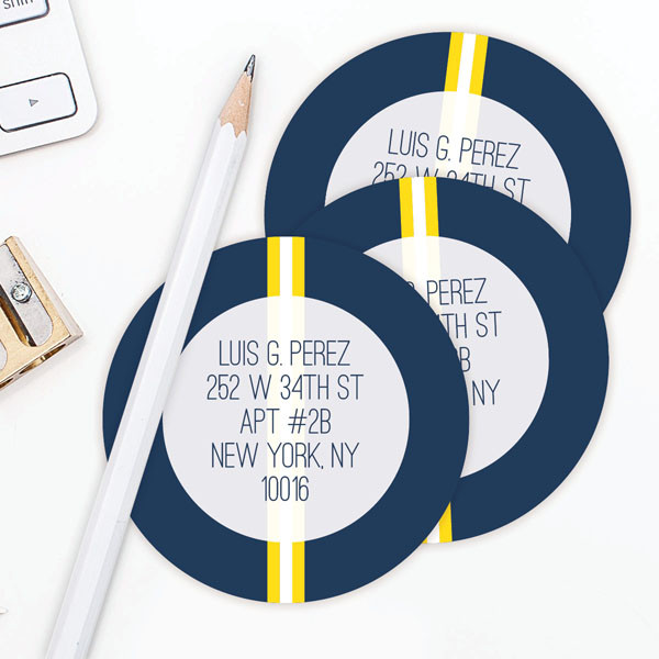 Elegant Ribbon Label Set