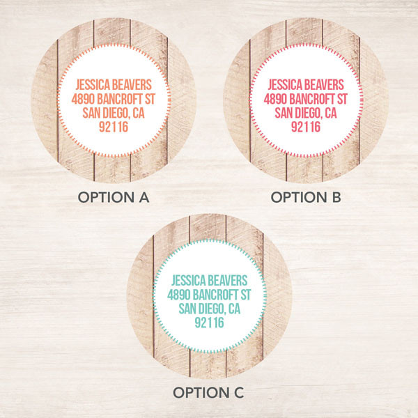 Rustic Heart Label Set