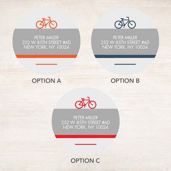 Bike Ride Label Set