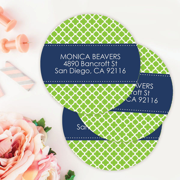 Quatrefoil Beauty Label Set