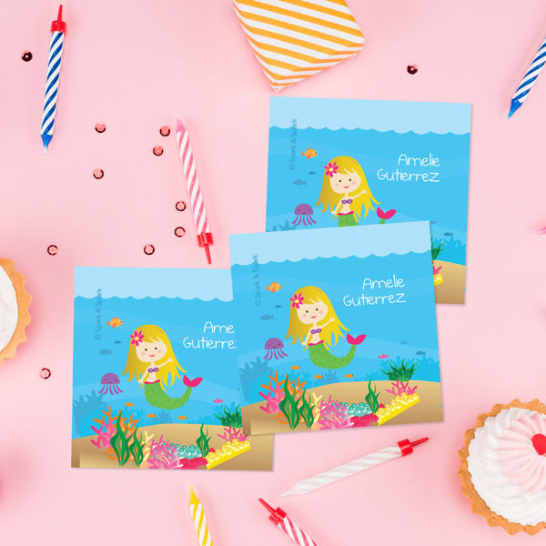 Sweet Mermaid Gift Label Set