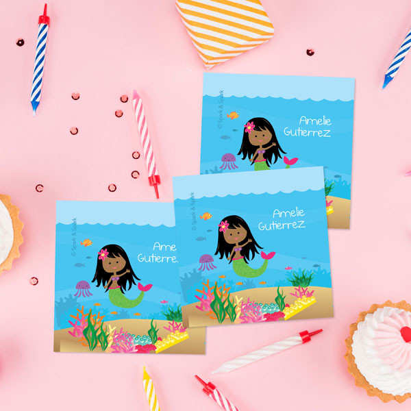 Sweet Mermaid Gift Label Set