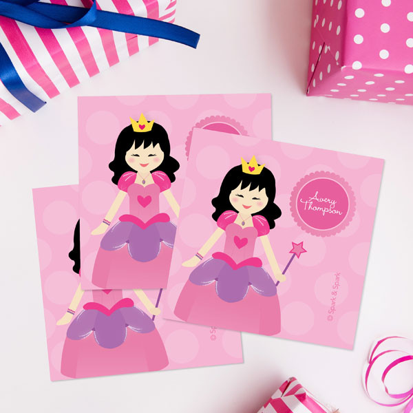Cute Princess Gift Label Set