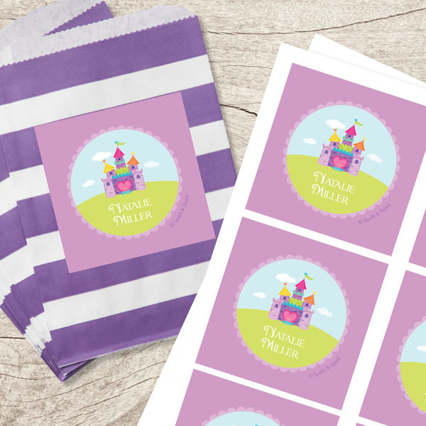Pretty Heart Castle Gift Label Set