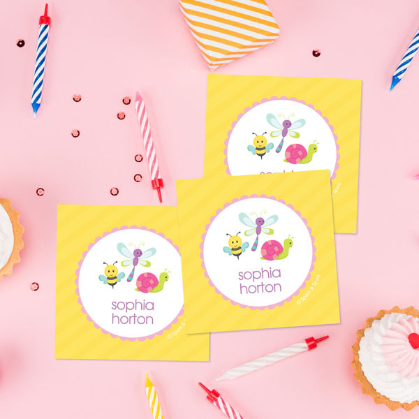 Three Sweet Little Bugs Gift Label Set