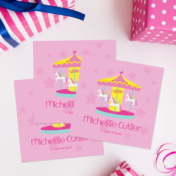 Sweet Carousel Gift Label Set