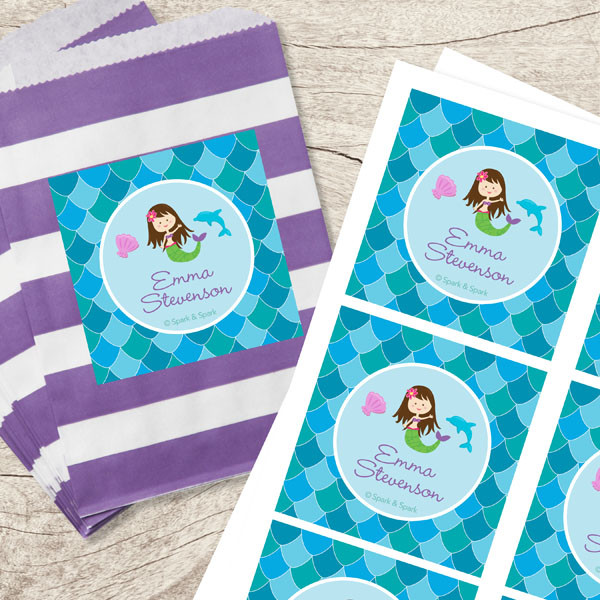 Mermaid Shades Gift Label Set