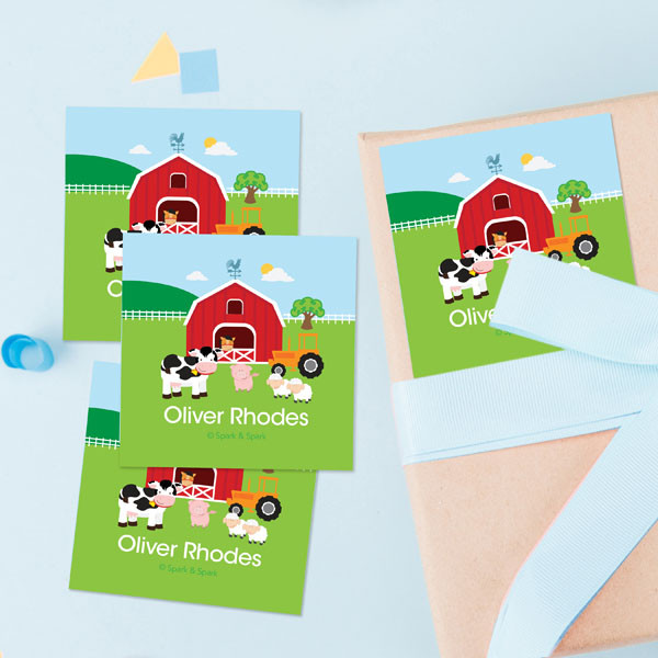 A Day In The Farm Gift Label Set