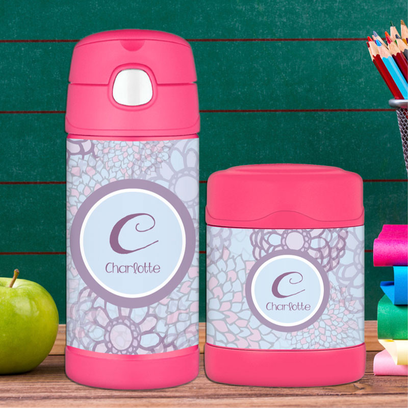 Flower Mosaic Thermos Bottle