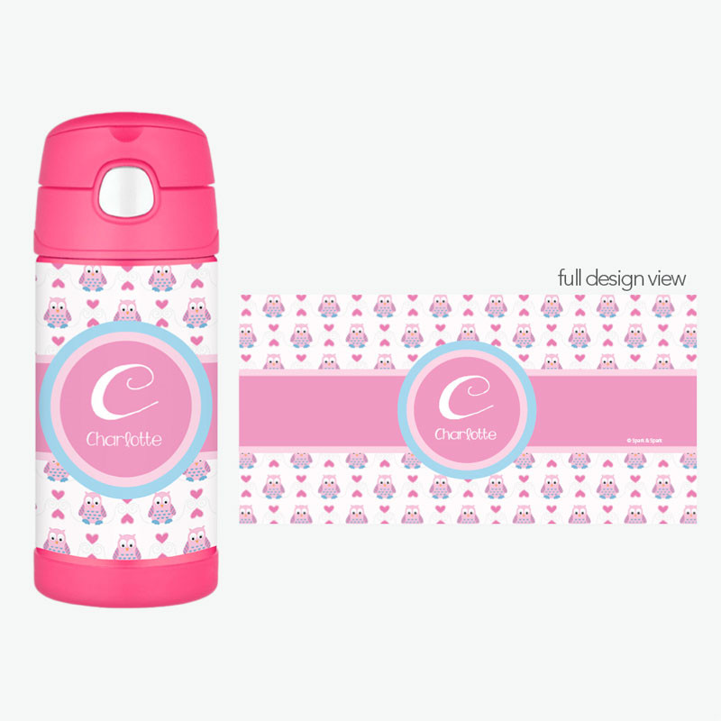 Owl Love Thermos Bottle