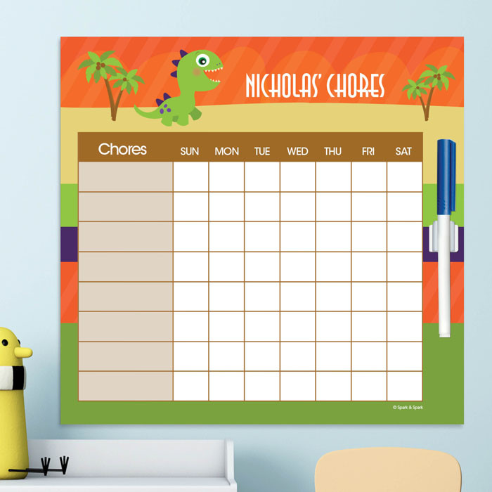 Baby Dinosaur Chore List For Kids