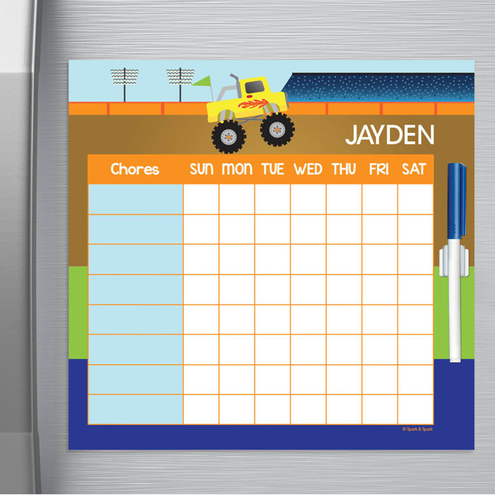 Monster Truck Chores For Kids