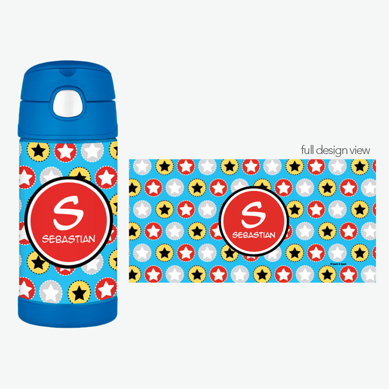 Super Hero Stars Thermos Bottle