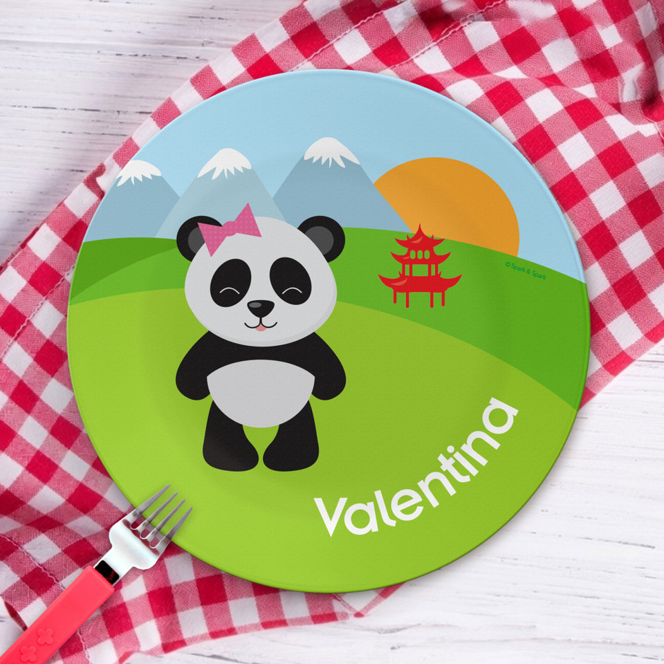 Sweet Panda Kids Plates