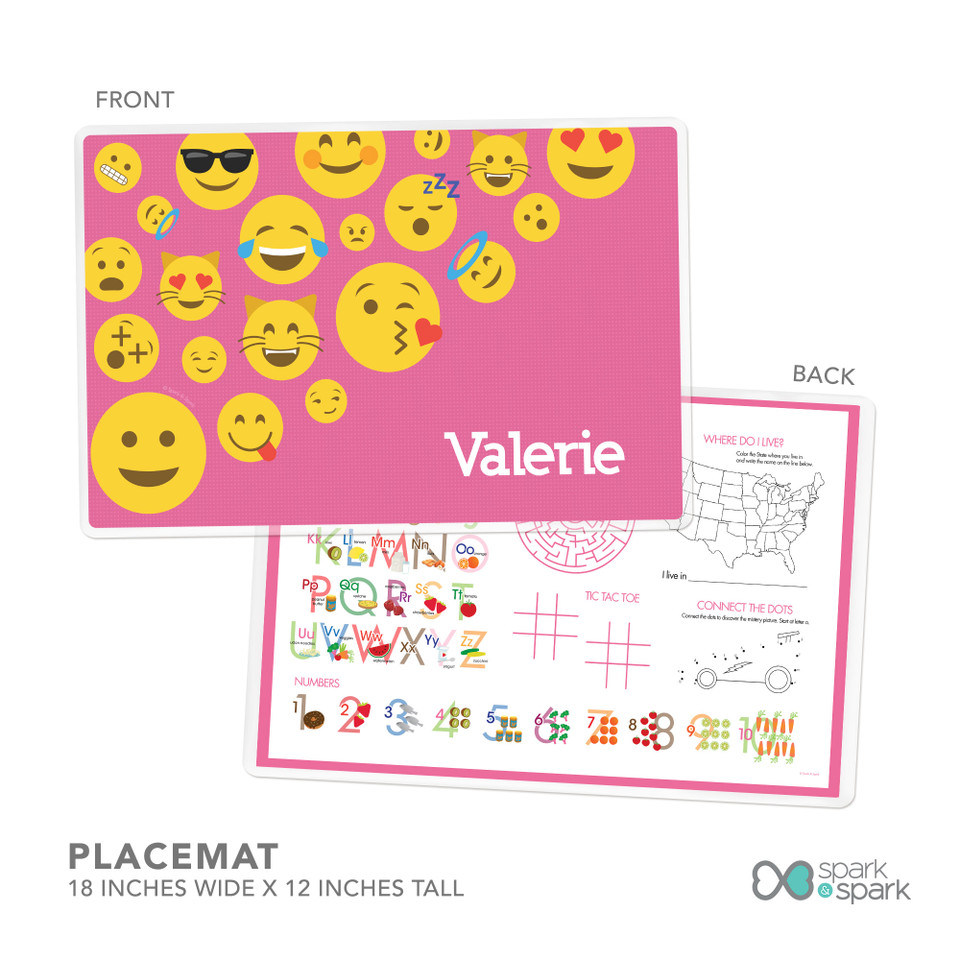 Girl Emojis Kids Plates