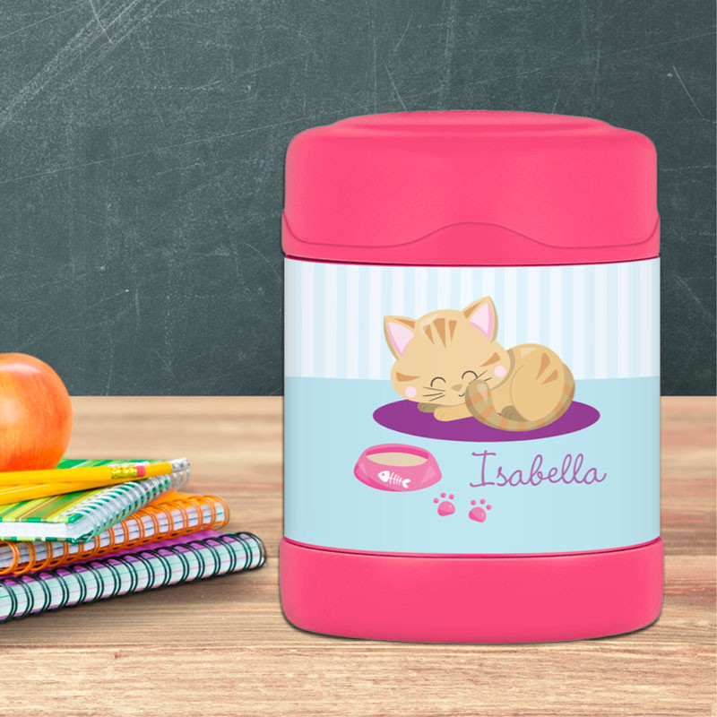 Cute Little Kitten Thermos Food Jar
