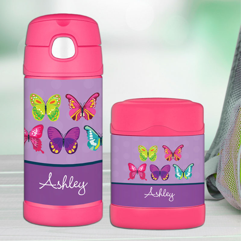 Bright Butterflies Thermos Food Jar