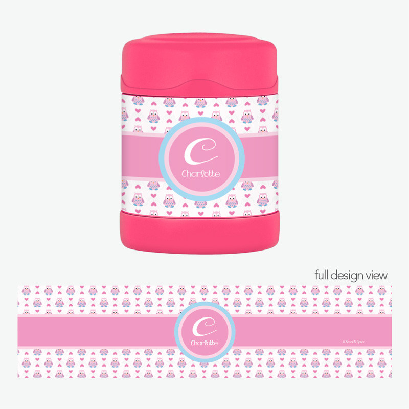 Owl Love Thermos Food Jar