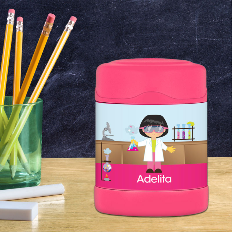 Cute Scientist GirlThermos Food Jar