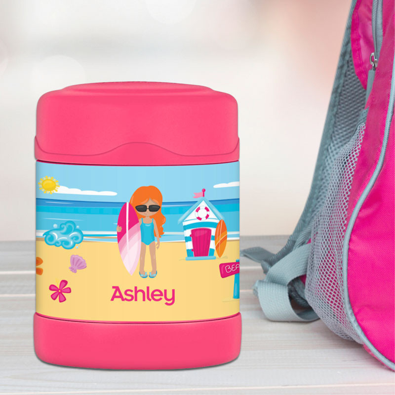 Beach Girl Thermos Food Jar