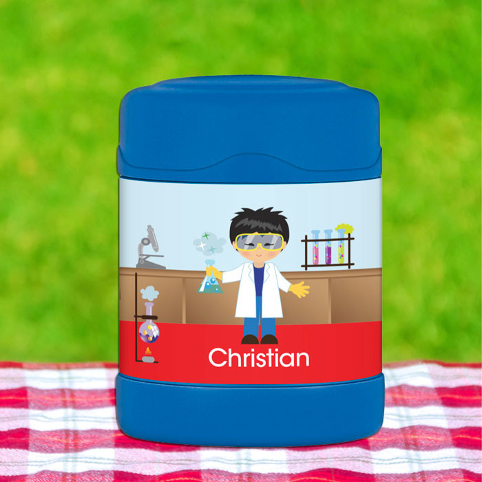 Cool Scientist Boy Thermos Food Jar