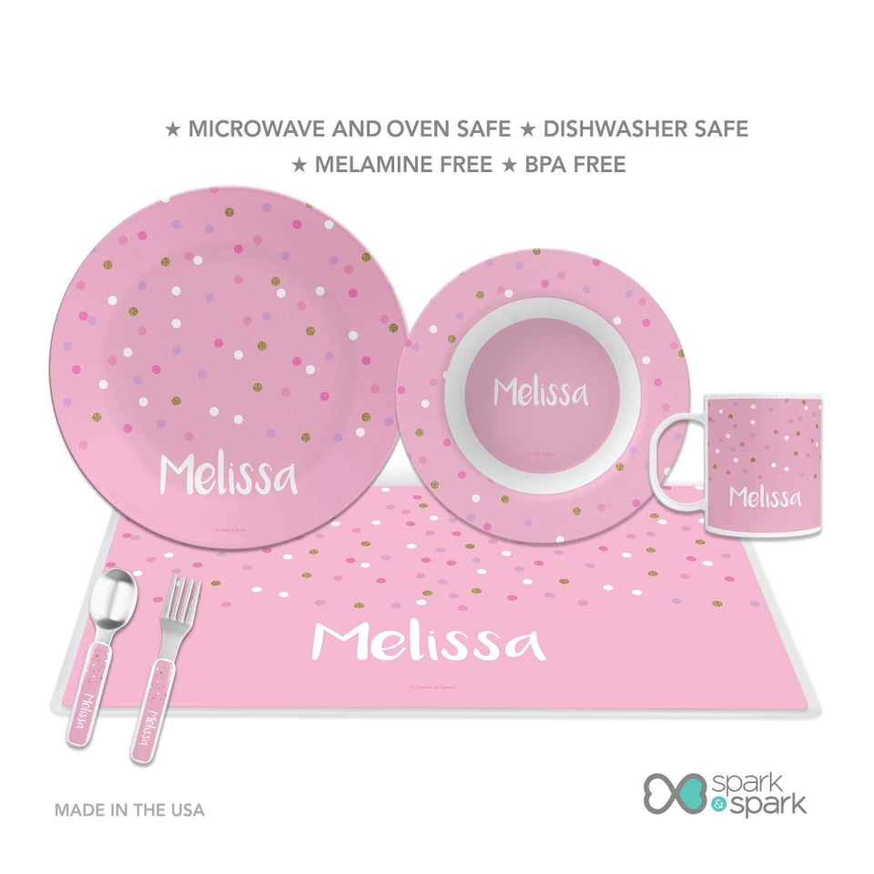 Sweet Glitter Dots Kids Bowl