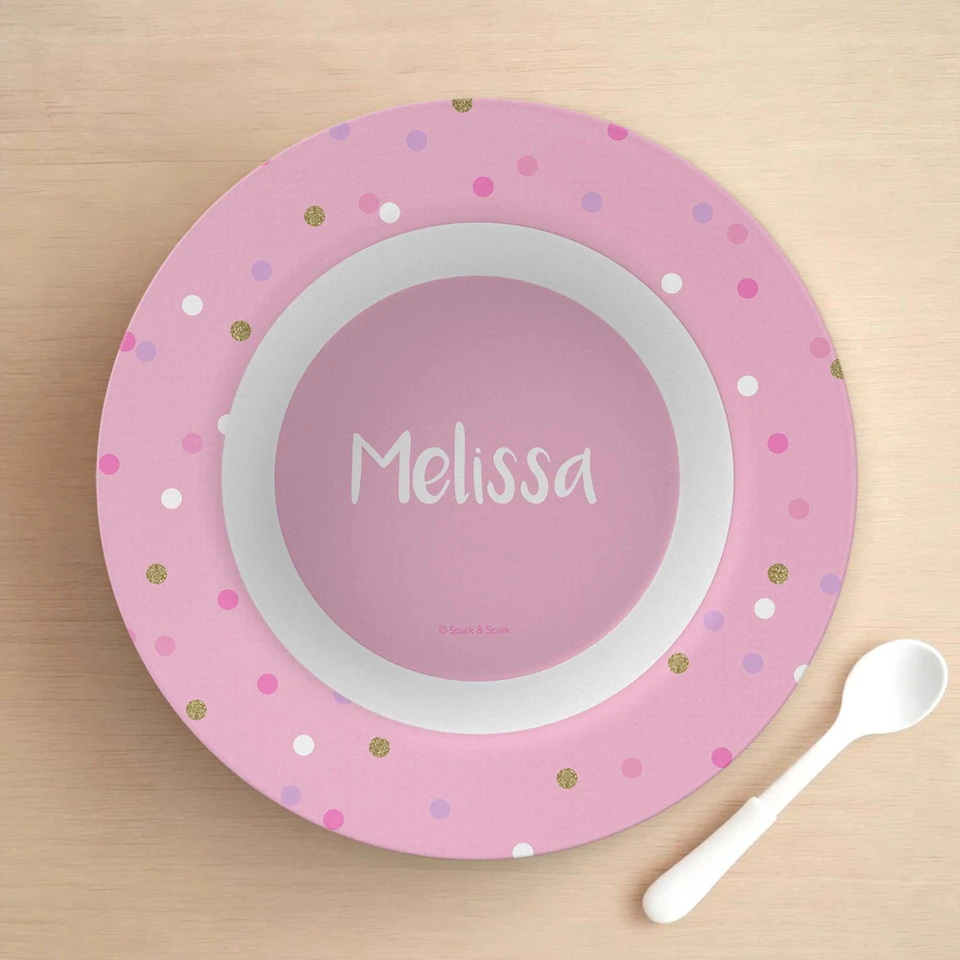 Sweet Glitter Dots Kids Bowl