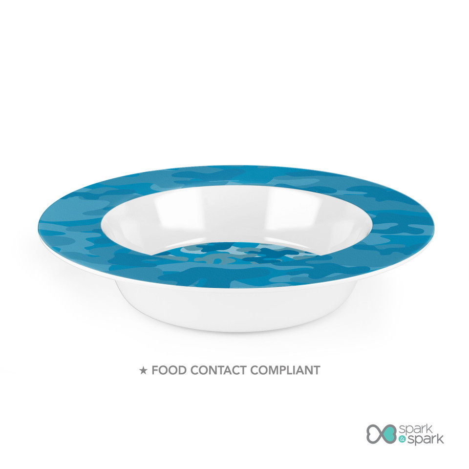 Blue Camouflage Kids Bowl