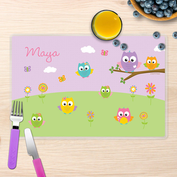 Owls on the field Kids Placemat