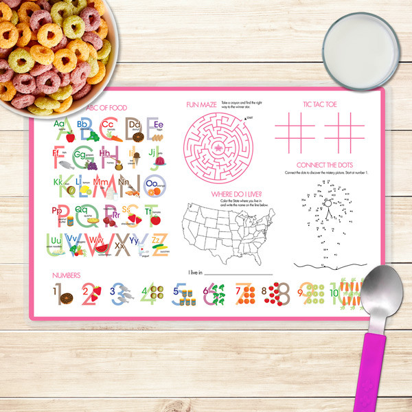 Cute Scientist Girl Kids Placemat