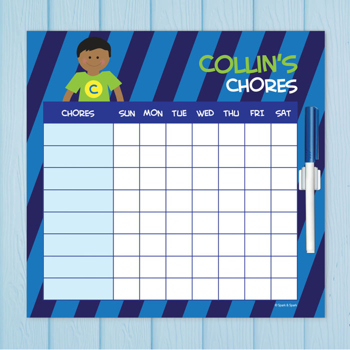 Super Boy Chore Chart