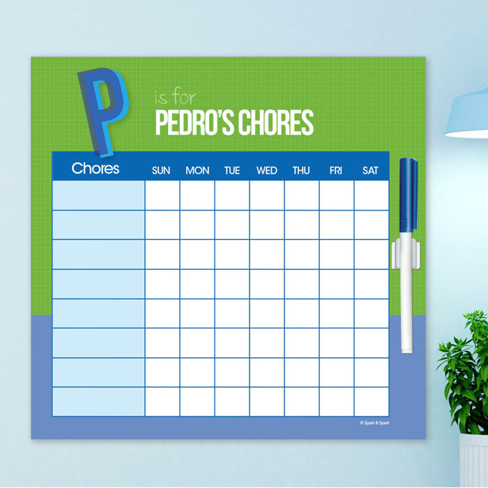 Double Initial Green Chore Schedule