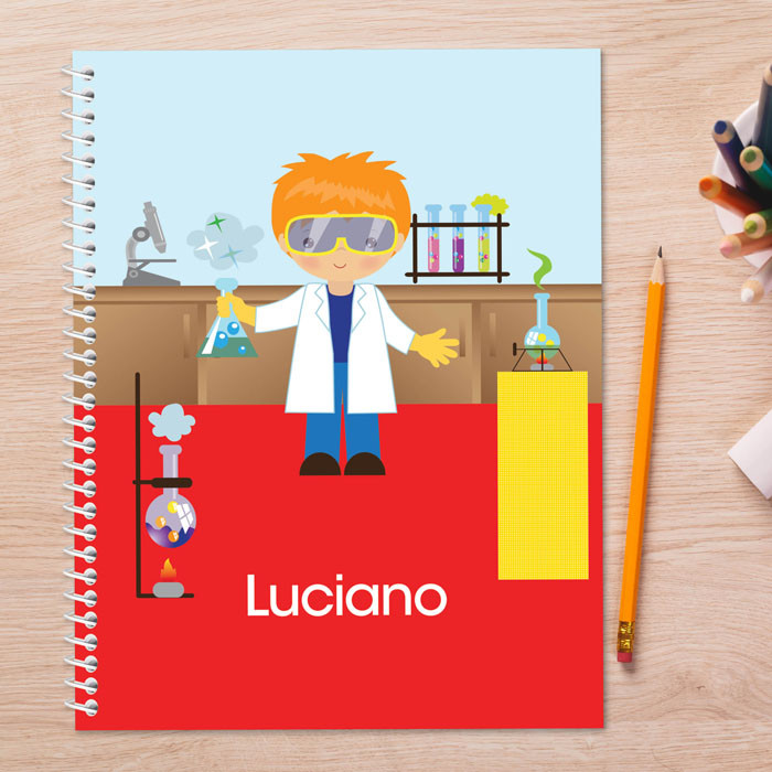 Cool Scientist Boy Kids Notebook