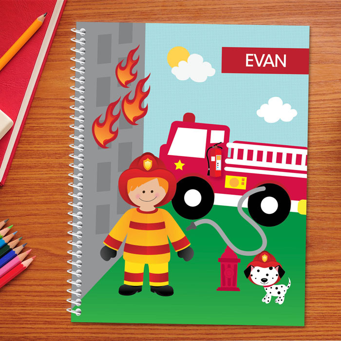 Call a Firefighter Kids Notebook