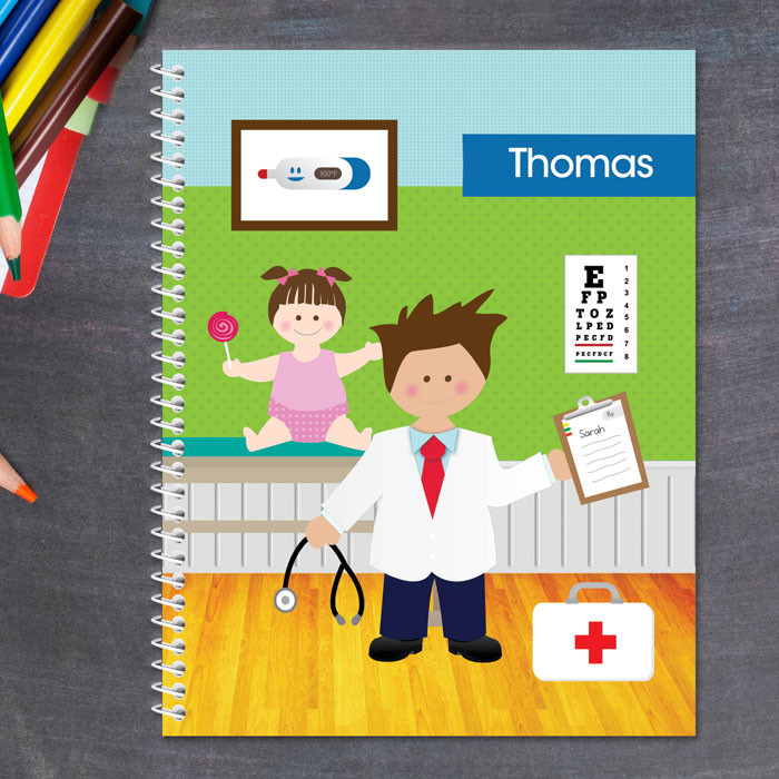 Boy Doctor's Visit Kids Notebook