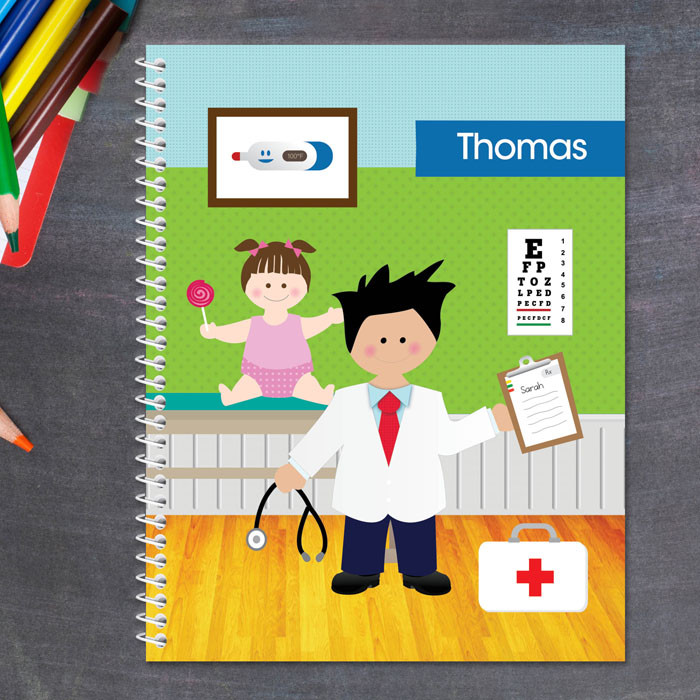 Boy Doctor's Visit Kids Notebook