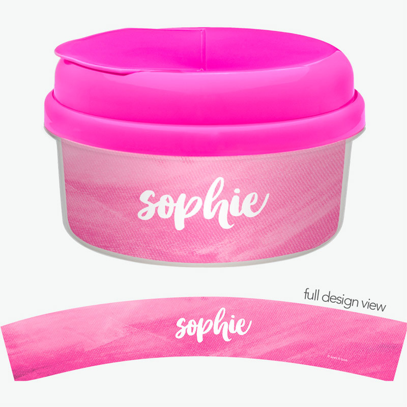 Bold Colorful Name Snack Bowl